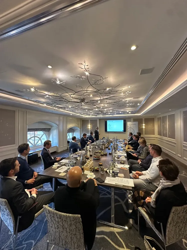 ConveroConnect 2025 roundtable in session around a boardroom table