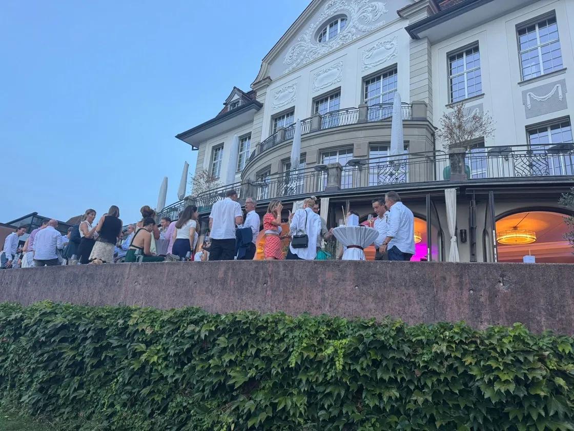 Terrace at dusk at the Convero Summer Event 2026